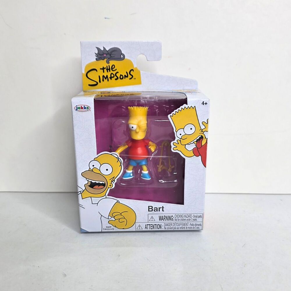 The Simpsons - Bart w/ Slingshot - Jakks 2.5 in Mini Action Figure - NEW IN BOX